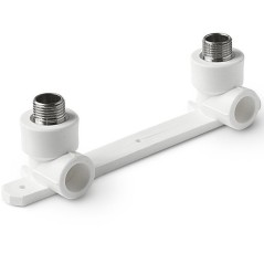 Комплект настенный для смесителя 20x3/4' НР полипропиленовый PPR белый