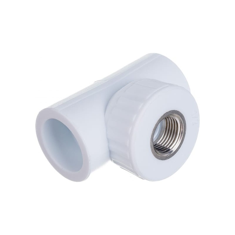 Тройник комбинированный ВР 32x3/4'x32 полипропиленовый PPR белый