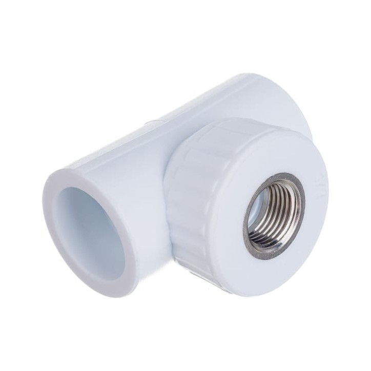 Тройник комбинированный ВР 32x3/4'x32 полипропиленовый PPR белый