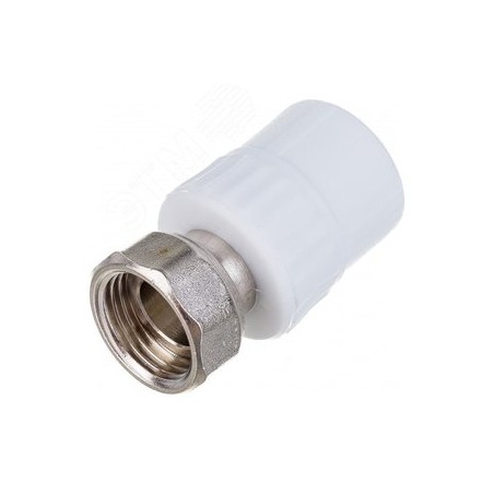 Муфта с накидной гайкой 25х1' (100/25) БЕЛАЯ