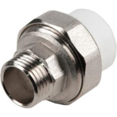 Муфта разъемная 20x1/2' НР полипропиленовая PPR белая