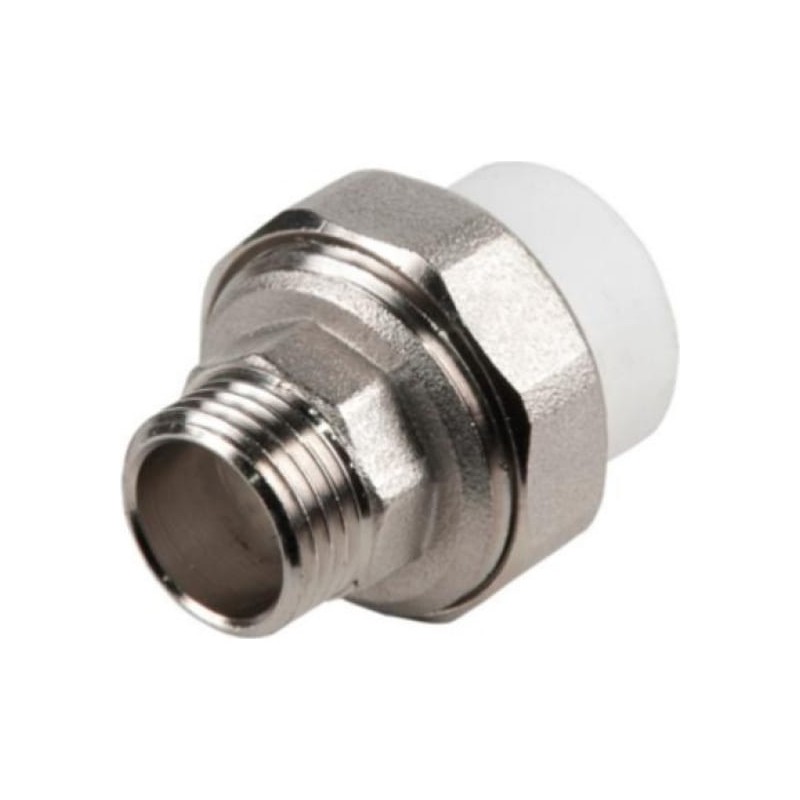 Муфта разъемная 25x1/2' НР полипропиленовая PPR белая