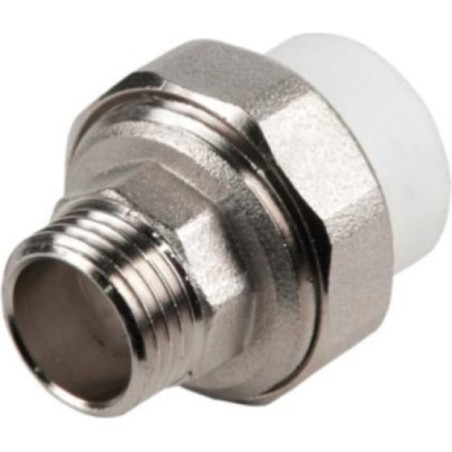 Муфта разъемная 25x1/2' НР полипропиленовая PPR белая