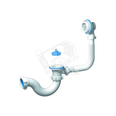 Сифон для ванны АНИ Варяг 1 1/2' х 40 пластмассовый выпуск