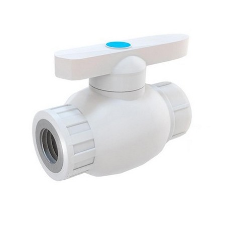 Кран шаровой комбинированный ВР 25х3/4 (70/10) БЕЛЫЙ