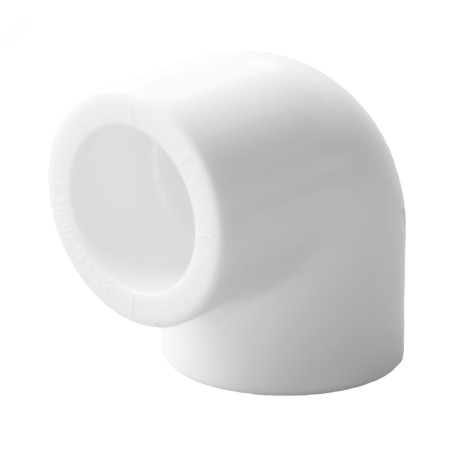 Угольник 32 90 град., полипропиленовый, белый