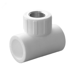 Тройник полипропиленовый PPR комбинированный ВР 32x1/2'