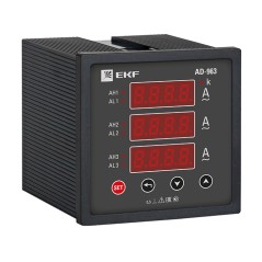 Амперметр AD-963 цифровой на панель (96х96) трехфазный PROxima
