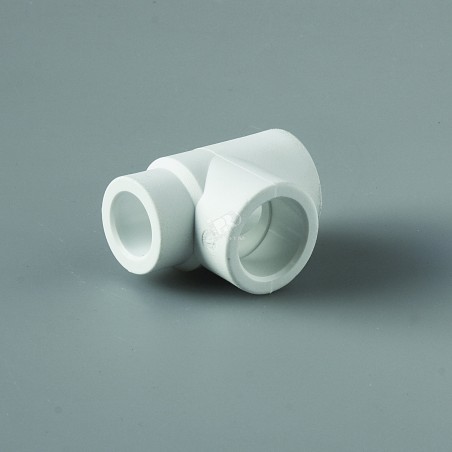 Тройник переходной 25x25x20 полипропиленовый PPR белый
