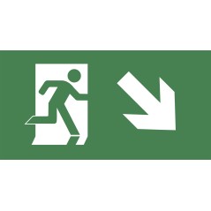 Пиктограмма ''ВЫХОД/стрелка направо вниз'' PVC для ССА 3000 IEK