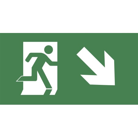 Пиктограмма ''ВЫХОД/стрелка направо вниз'' PVC для ССА 3000 IEK