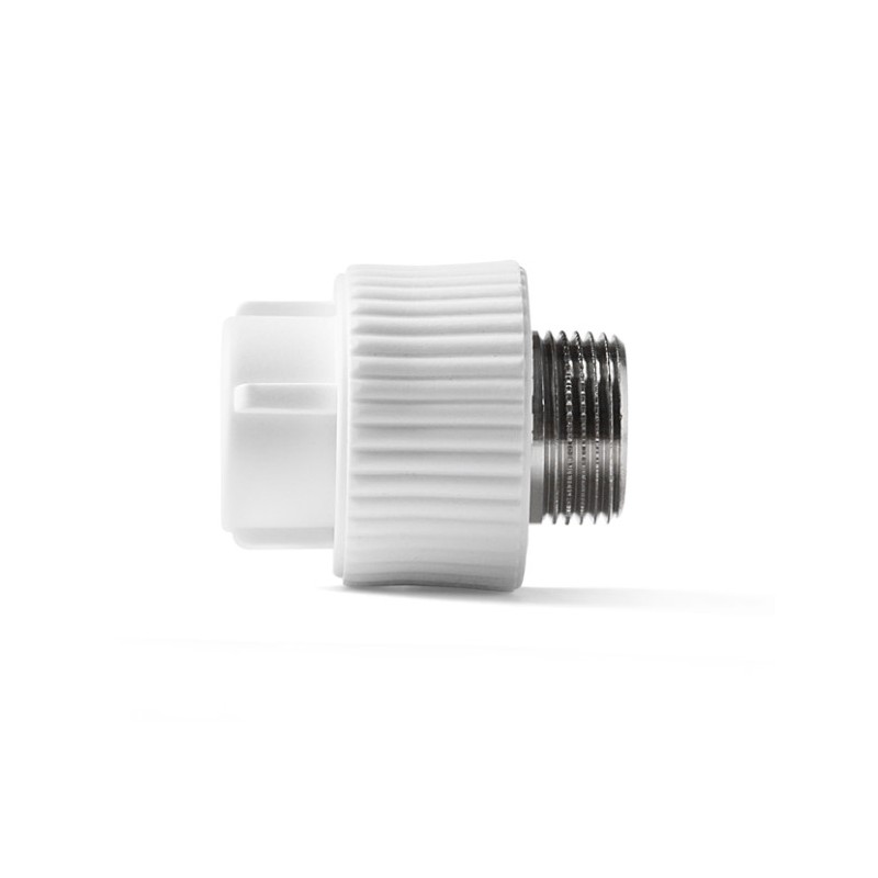 Муфта комбинированная 20x3/4' НР полипропиленовая PPR белый