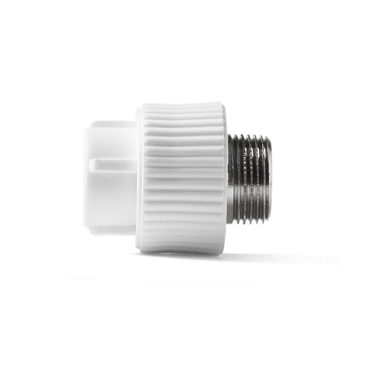 Муфта комбинированная 20x3/4' НР полипропиленовая PPR белый