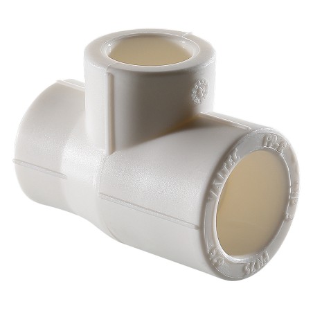 Тройник переходной 32x20x32 мм полипропиленовый PPR белый