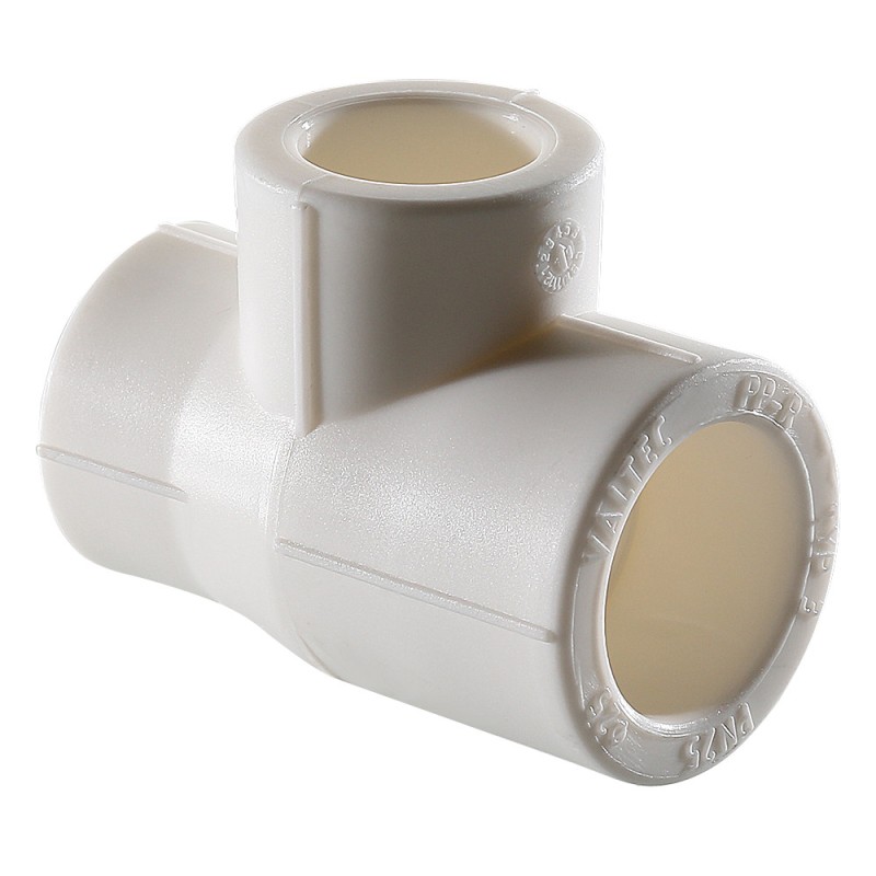 Тройник переходной 50x40x50 мм полипропиленовый PPR белый