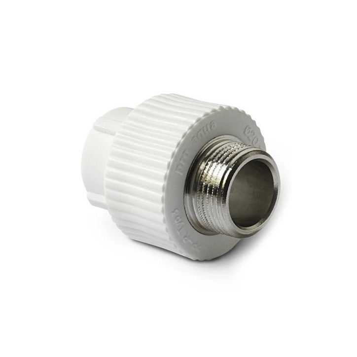 Муфта комбинированная 32x3/4' НР полипропиленовая PPR белый