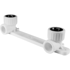 Комплект настенный для смесителя 20x1/2' ВР полипропиленовый PPR белый