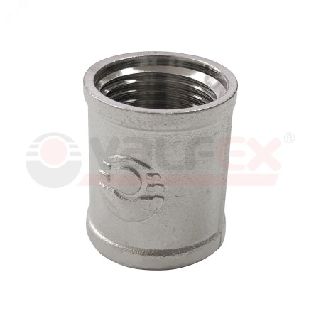 Муфта 3/4' соединительная никелированная ВР-ВР