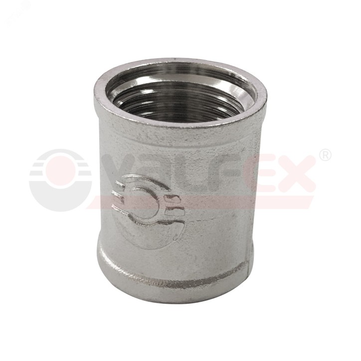 Муфта 3/4' соединительная никелированная ВР-ВР Муфта 3/4' соединительная никелированная ВР-ВР