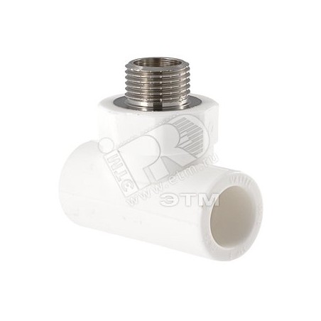 Тройник комбинированный 32x1/2' НР полипропиленовый PPR белый