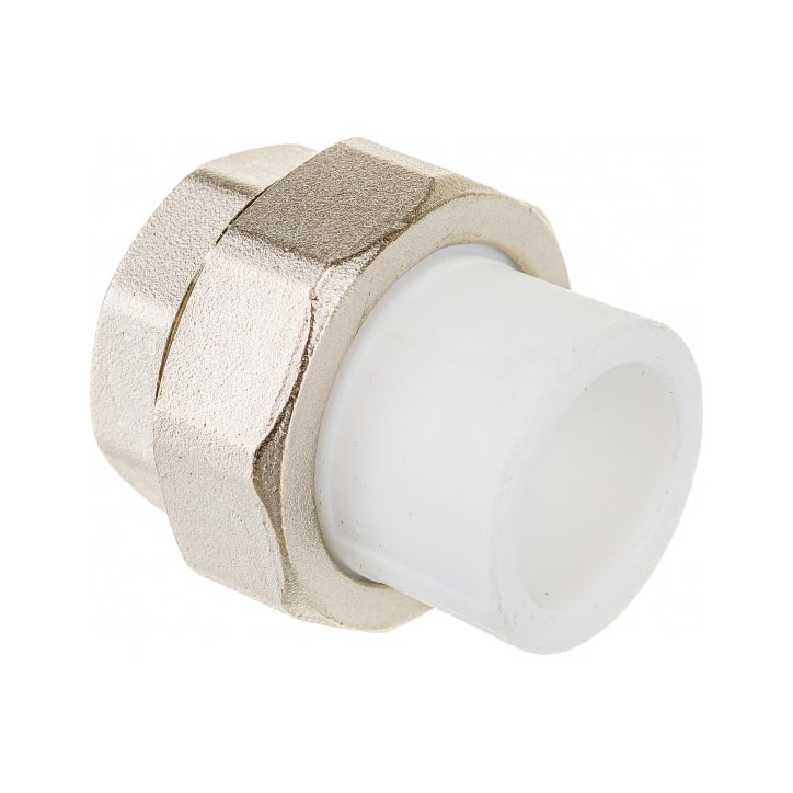 Муфта разъемная 50x2' ВР полипропиленовая PPR белая Муфта разъемная 50x2' ВР полипропиленовая PPR белая