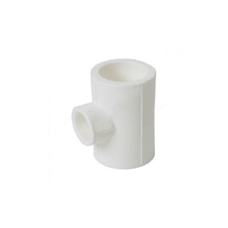 Тройник переходной 40x25x40 мм полипропиленовый PPR белый
