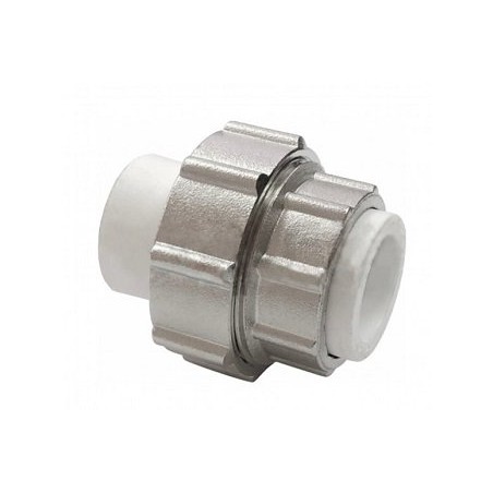 Муфта разъемная 20x3/4' полипропиленовая PPR белая