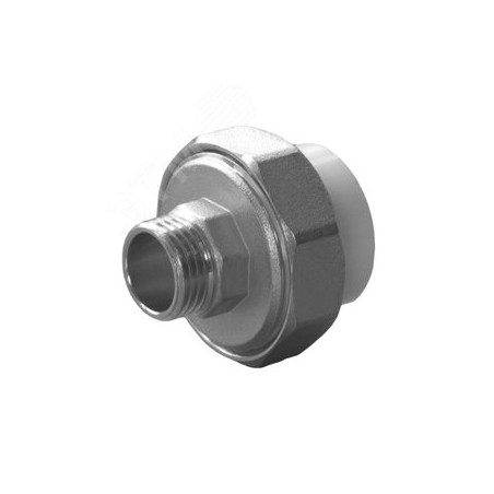 Муфта полипропиленовая PPR разъемная НР 20x1/2'