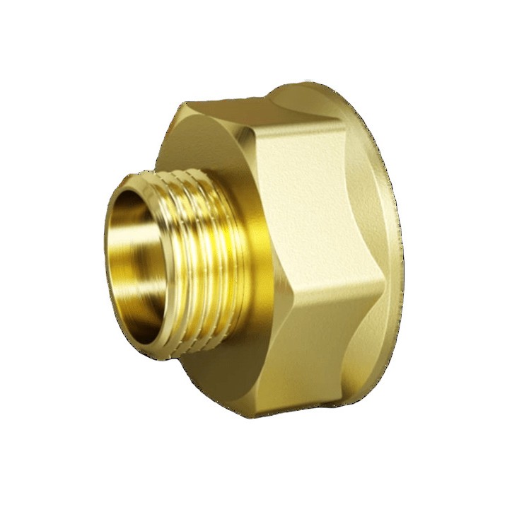 Переход DN50х40 (2''ВР х 1 1/2''НР) латунь никель