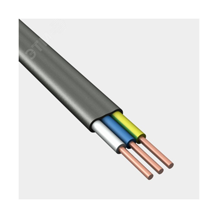 ВВГ-Пнг(А)-LS 3х1,5 (N, PE) – 0,66 (бухта 10м)