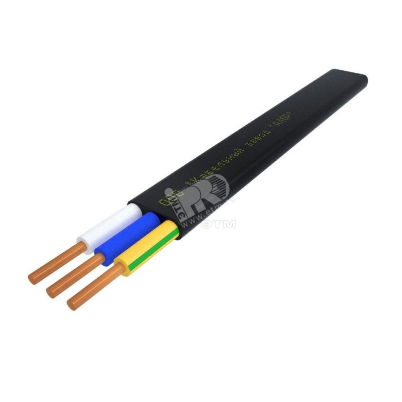 Кабель силовой ВВГПнг(А)-LS 3х6 (N.PE)-0.66 однопроволочный бухта