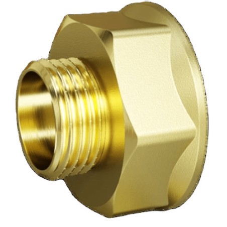 Переход DN15х10 (1/2''ВР х 3/8''НР) латунь