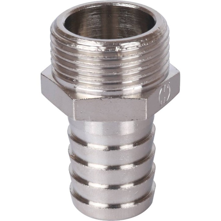 Штуцер STOUT НР никелированный 3/4'x20 Штуцер STOUT НР никелированный 3/4'x20