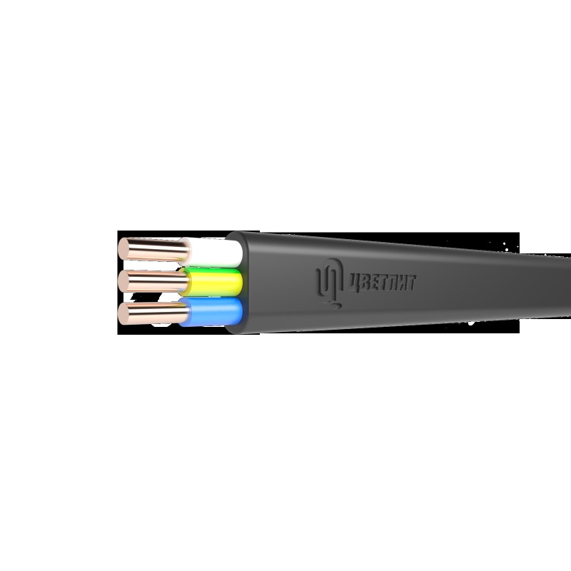 Кабель силовой ВВГ-П нг(А)-FRLSLTx 3х1.5 ок-0.66 черный бухта