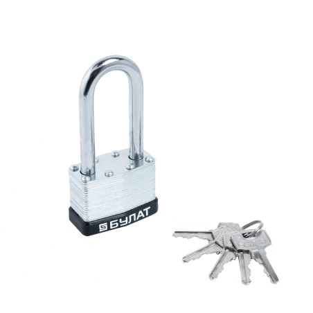 Замок навесной БУЛАТ ВС 0150-01 стальной 5кл. d-9мм