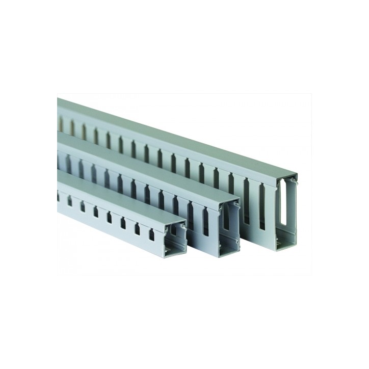 Короб перфорированный RL75 15x40 серый QUADRO Короб перфорированный RL75 15x40 серый QUADRO