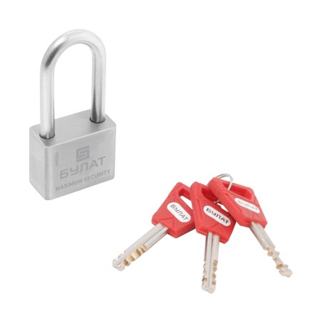 БУЛАТ ВС 3-С40-01 НС нержавеющая сталь 3кл. d-7мм Замок навесной (36,12)