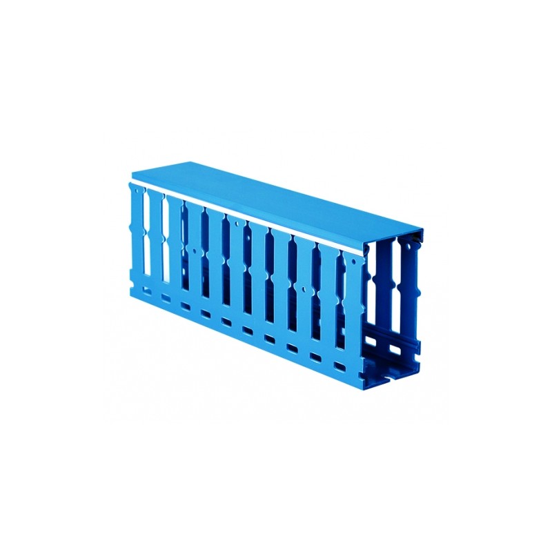 Короб перфорированный RL12 100x80 синий QUADRO