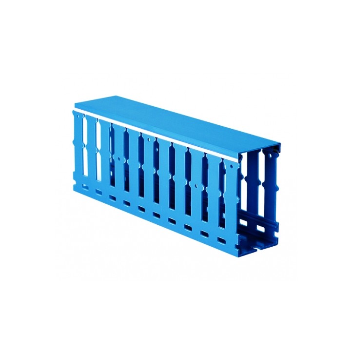 Короб перфорированный RL12 100x80 синий QUADRO Короб перфорированный RL12 100x80 синий QUADRO