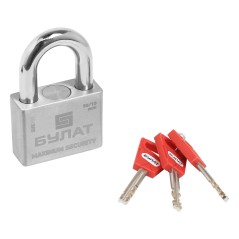 БУЛАТ ВС 3-С50 НС нержавеющая сталь 3кл. d-10мм Замок навесной (36,12)