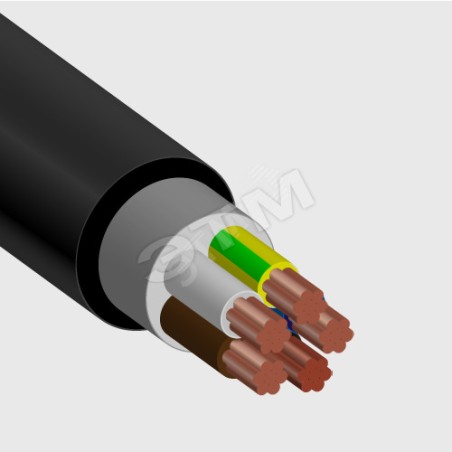 Кабель силовой ВВГнг(А)-LSLTx 5x35 мк(N, PE)-0.66