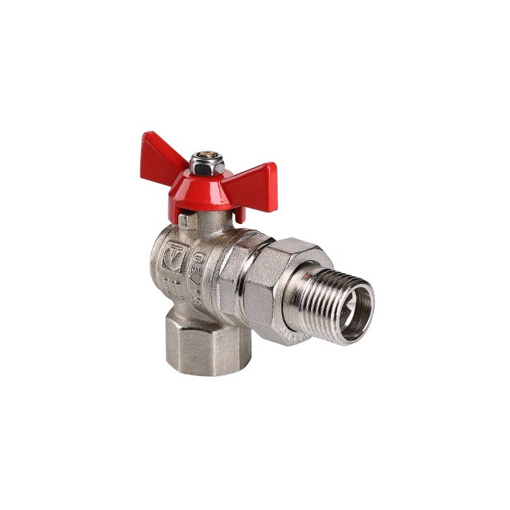 Кран шаровой угловой со сгоном 1/2' ВН BASE Кран шаровой угловой со сгоном 1/2' ВН BASE