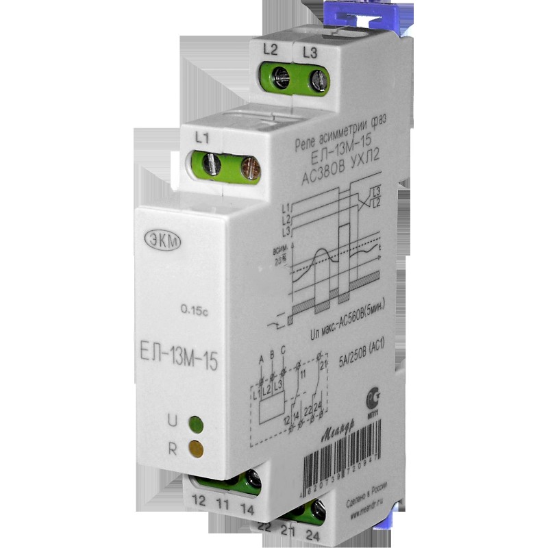Реле напряжения ЕЛ-13М-15 АС380В 50Гц УХЛ2