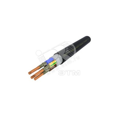 Кабель силовой ВВГнг(А)-FRLSLTx 5х10 (N.PE)-0.660 однопроволочный (барабан)