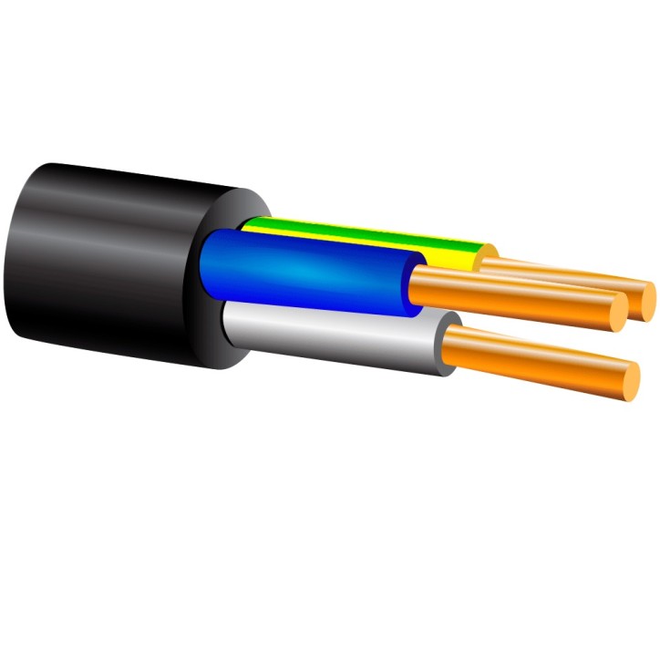 Кабель ВВГнг(А)-LS 3х4ок (N, PE) - 0,66