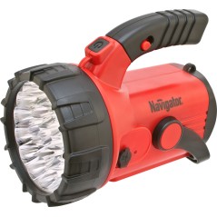 Фонарь светодиодный NPT-SP06-ACCU 23+18+4LED аккумуляторный прожектор пластик
