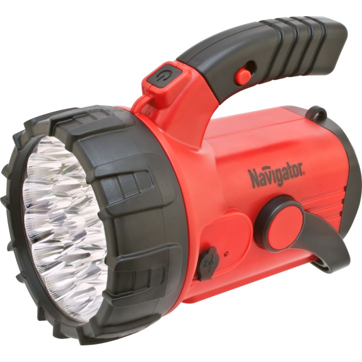 Фонарь светодиодный NPT-SP06-ACCU 23+18+4LED аккумуляторный прожектор пластик Фонарь светодиодный NPT-SP06-ACCU 23+18+4LED аккумуляторный прожектор пластик