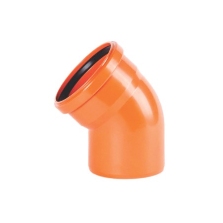 Отвод наружной канализации 160 мм. 45 градусов