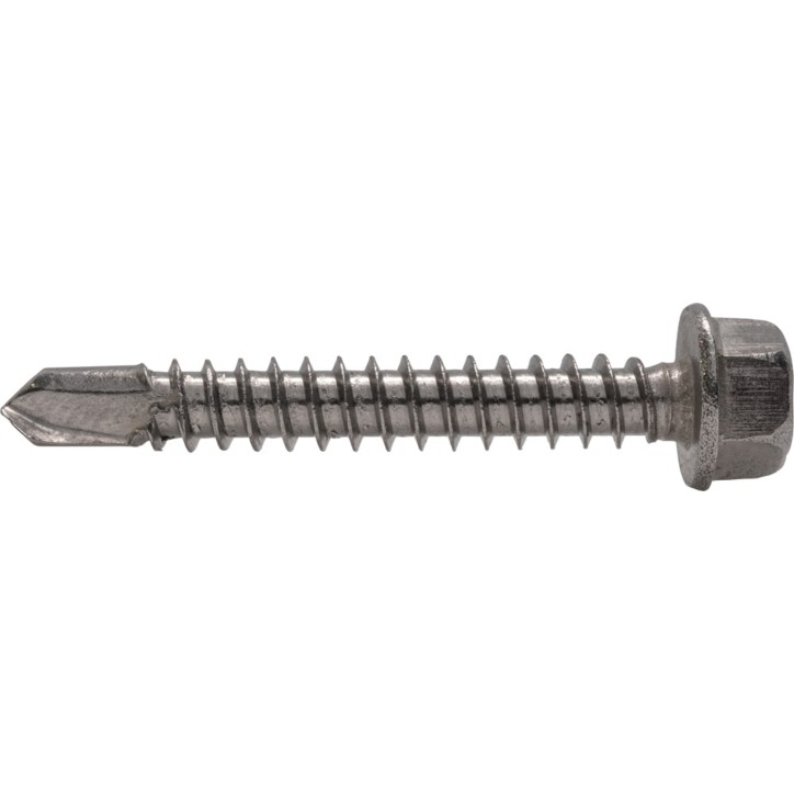 Саморез с шестигранной головкой с буром DIN 7504K 4,2x13 A2