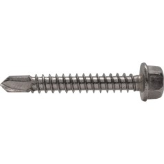 Саморез с шестигранной головкой с буром DIN 7504K 4,8x25 A2